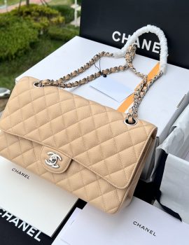Chanel 11.12 Shoulder Bag Beige