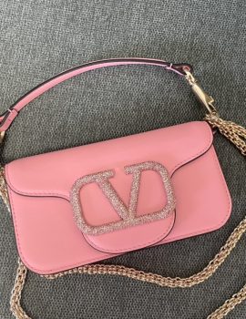 Valentino Garavani Locò Small Shoulder Bag With Jewel Logo