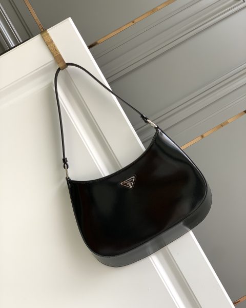 Prada Cleo Brushed Leather Shoulder Bag