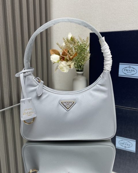 Prada Tessuto Nylon Re-Edition 2000 Bag Fiordaliso