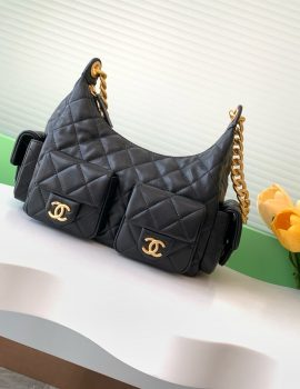 Chanel 25C Hobo Black