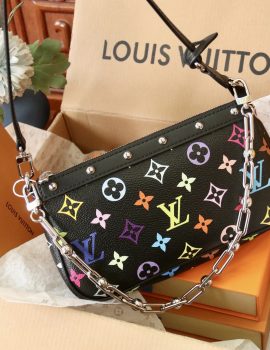 Louis Vuitton LV X TM Monogram Multicolor Pochette Accessories in Black