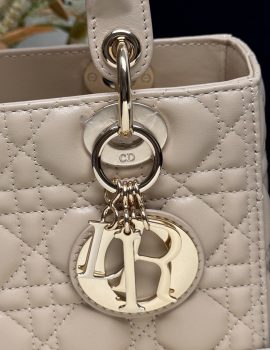 Dior Medium Lady Dior Bag Powder Beige Cannage Lambskin