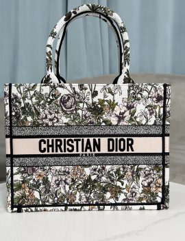 Dior Book Tote Flowers Handbag