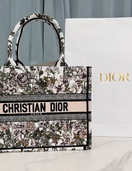 Dior Book Tote Flowers Handbag