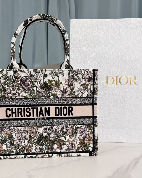 Dior Book Tote Flowers Handbag
