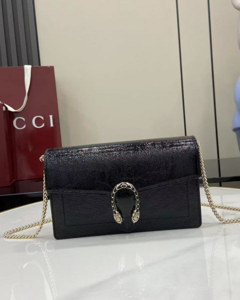 Gucci Dionysus Wallet on Chain Black